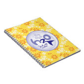 Yellow Name Pattern Notitieboek (Rechterzijde)