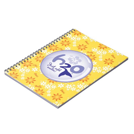 Yellow Name Pattern Notitieboek (Linkerzijde)