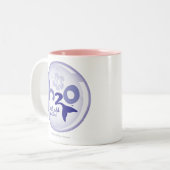 Yellow Name Pattern Tweekleurige Koffiemok (Voorkant links)