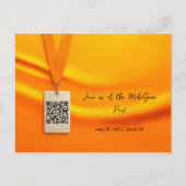 Yellow Name Tag Fair Briefkaart (Voorkant)