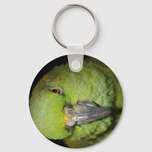 Yellow-Naped Amazon Parrot-Sleutelhanger Sleutelhanger (Voorkant)