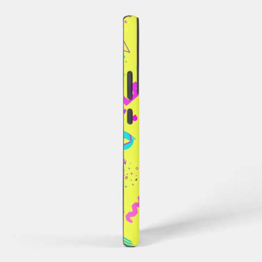 Yellow Neon Memphis Geometric 80s Design Samsung Galaxy Hoesje (Rechterkant)