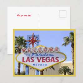 Yellow Nevada Welkom bij Las Vegas briefkaart