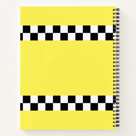Yellow New York Taxi Cab Notitieboek (Achterkant)