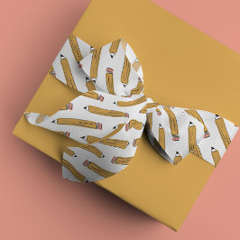 Yellow No. 2 Pencil Teacher Satijnen Lint