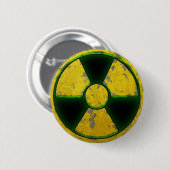 Yellow Nuke Ronde Button 5,7 Cm (Voorkant /achterkant)