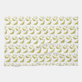 Yellow Old World Swallowtail Butterfly patroon Theedoek