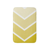 Yellow Ombré Chevron Stripes Pattern Badmat (Voorkant Verticaal)