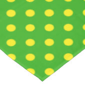 Yellow On Green Polka Dots Pattern Design Tafelkleed (Gekanteld)