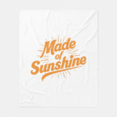 Yellow Orange Made Of Sunshine Aesthetic Fleece Deken (Voorkant)
