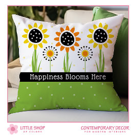 Yellow Orange Sunflowers Customizable Kussen