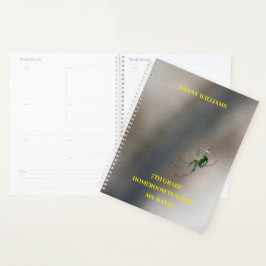 Yellow Orb Weaver Spider School Klaslokaal Planner