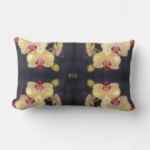 Yellow Orchid Pattern Kussen