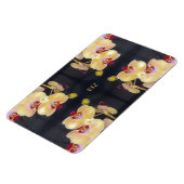 Yellow Orchid Pattern Magneet (Linkerzijde)
