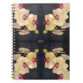 Yellow Orchid Pattern Notitieboek (Voorkant)