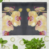 Yellow Orchid Pattern Theedoek (Gevouwen)