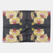 Yellow Orchid Pattern Theedoek (Horizontaal)