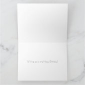 Yellow Orchids Custom Birthday Kaart (Binnen)