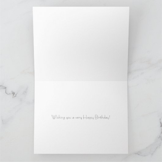 Yellow Orchids Custom Birthday Kaart (Binnen)