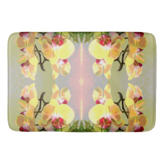 Yellow Orchids Pattern Badmat