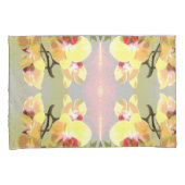 Yellow Orchids Pattern Kussensloop (Voorkant-Rechts)