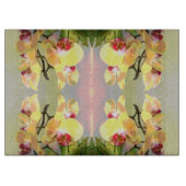 Yellow Orchids Pattern Snijplank (Voorkant)