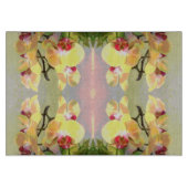 Yellow Orchids Pattern Snijplank (Voorkant)