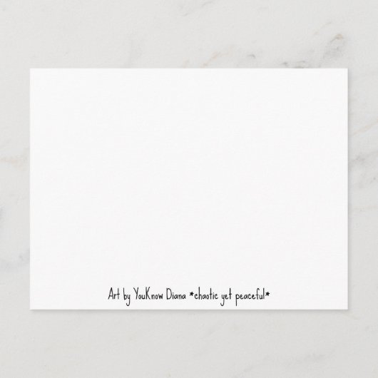 Yellow Orchids Waterverf Briefkaart (Achterkant)