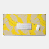 Yellow Organic Abstract Bureaumat (Keyboard & Muis)