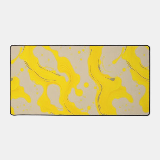 Yellow Organic Abstract Bureaumat (Voorkant)