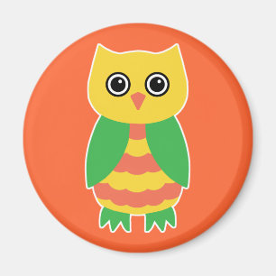 Yellow Owl Magneet