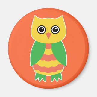 Yellow Owl Magneet
