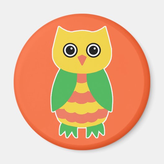 Yellow Owl Magneet (Voorkant)