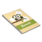Yellow Owl Spiral notebook Journal Notitieboek (Rechterzijde)