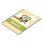 Yellow Owl Spiral notebook Journal Notitieboek (Linkerzijde)