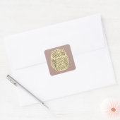 Yellow Owl sticker Blad (Envelop)