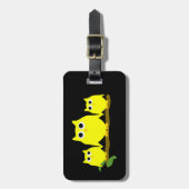 Yellow Owls Design Bagagelabel (Voorkant verticaal)