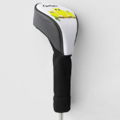 Yellow Owls Design Gepersonaliseerd Golfheadcover (Schuin)
