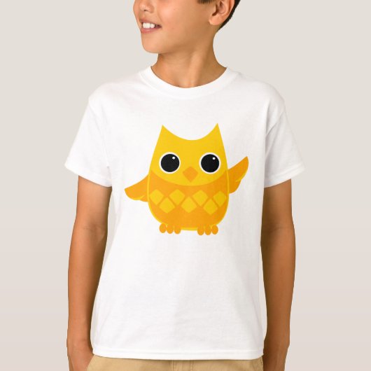 Yellow Owly T-shirt (Voorkant)