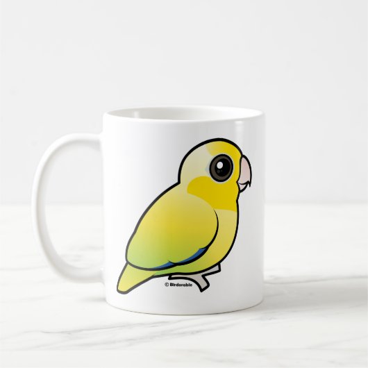 Yellow Pacific Parrotlet Koffiemok (Links)