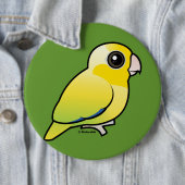 Yellow Pacific Parrotlet Ronde Button 6,0 Cm (In situ)