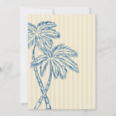 Yellow Palm Springs Beach Douche Advies voor Baby Kaart (Achterkant)