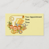 Yellow Pansy Beautician Afsprakenkaartje (Achterkant)