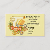 Yellow Pansy Beautician Afsprakenkaartje (Voorkant)
