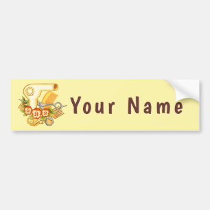 Yellow Pansy Beautician Bumpersticker