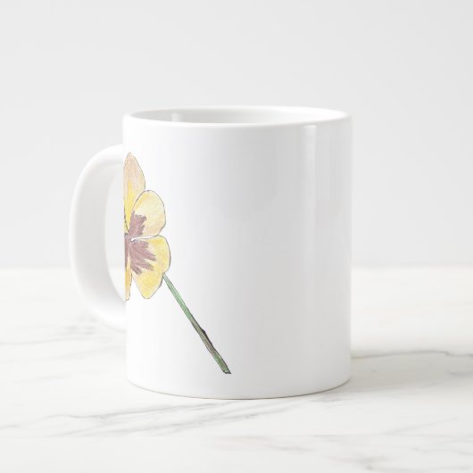 Yellow Pansy Grote Koffiekop (Links)