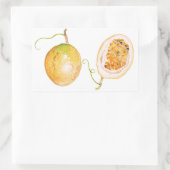 Yellow Passion Fruit Rechthoekige Sticker (Tas)