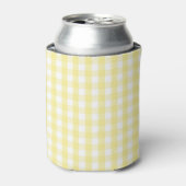 Yellow Pastel Gingham Pattern Grandmillenial  Blikjeskoeler (Blikje Voorkant)