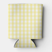Yellow Pastel Gingham Pattern Grandmillenial  Blikjeskoeler (Voorkant)