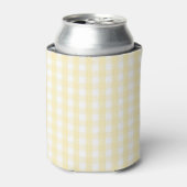 Yellow Pastel Gingham Pattern Grandmillenial  Blikjeskoeler (Blikje Voorkant)